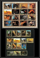 615b - Ajman - MNH ** Mi N° 2685 / 2700 A + Bloc Animals Animaux Mammal Singes (singe Monkeys Guepard éléphants Singes - Adschman