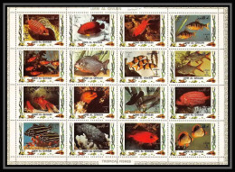 612 - Umm Al Qiwain MNH ** Mi N° 1466 / 1481 A Bloc Poissons (tropical Fish Poisson Fishes)  - Umm Al-Qiwain