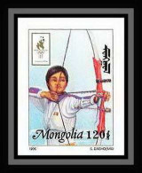 909 Mongolie (Mongolia) MNH ** Yv N° 2090 Non Dentelé Imperf Jeux Olympiques Olympic Atlanta 96 Tir à L'arc Archery - Summer 1996: Atlanta