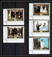 771b Manama - MNH ** Mi N° 570 / 574 JA Apan Visit Of The Japanese Emperor And Empress 1971 To Europe - Khor Fakkan