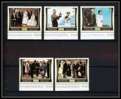 771a Manama - MNH ** Mi N° 570 / 574 JA Apan Visit Of The Japanese Emperor And Empress 1971 To Europe - Manama