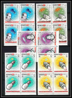 768b Yemen Kingdom MNH ** Mi N° 645 / 649 A Espace (space) Apollo 7 White Schirra Bloc 4 - Azië