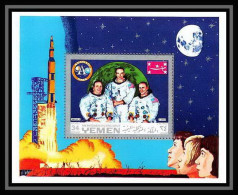 766d Yemen Kingdom MNH ** Mi Bloc N° 160 A Fisrt Manned Moon Landing Apollo 11 Espace (space) Armstrong Edwin Collins - Jemen
