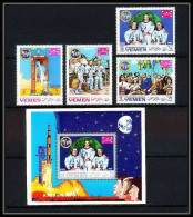 766b Yemen Kingdom MNH ** Mi N° 781 / 784 A + Bloc 160 A Fisrt Manned Moon Landing Apollo 11 Espace (space) Armstrong  - Asien