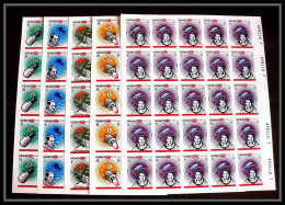 769 Yemen Kingdom MNH ** Mi N° 645 / 649 A Espace (space) Apollo 7 Non Dentelé (Imperf) Feuilles (sheets) Cote 275 - Asien