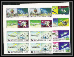 762h Yemen Kingdom MNH ** Mi N° 1167 / 1172 B Bloc 4 Aeronautics Espace Space Concorde Icarus Non Dentelé (Imperf) - Concorde