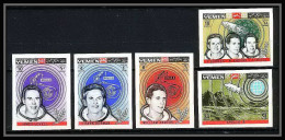 761g Yemen Kingdom MNH ** Mi N° 652 / 656 B Bormann Anders 1st Lunar Mission Apollo 8 Espace (space) Non Dentelé Imperf - Asien