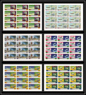 762e Yemen Kingdom MNH ** Mi N° 1167 / 1172 B Non Dentelé (Imperf) Espace (space) Concorde Feuilles (sheets) - Concorde