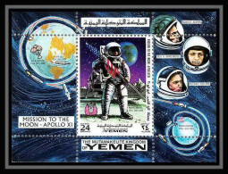 759h Yemen Kingdom MNH ** Mi Bloc N° 165 A First Manned Moon Landing Espace (space) Apollo 11 - Yémen