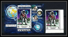 759g Yemen Kingdom MNH ** Mi N° 798 A + Bloc 165 A First Manned Moon Landing Espace (space) Apollo 11 - Yemen