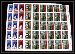 761f Yemen Kingdom MNH ** Mi N° 652 / 656 B Lunar Mission Apollo 8 Feuilles (sheets) Espace (space) Non Dentelé Imperf - Yemen