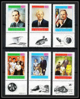 756a Yemen Kingdom MNH ** Mi N° 809 A / F A Apollo 11 Astronauts Armstrong Aldrin Collins Sheet Espace (space)  - Yemen