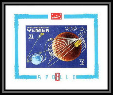 754 Yemen Kingdom MNH ** Mi Bloc N° 150 B Non Dentelé (Imperf) Espace (space) Apollo 8 - Asia