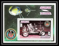 748 Ras Al Khaima MNH ** Mi Bloc N° 131 A Espace (space) Apollo 16 Moon Bugy - Asia