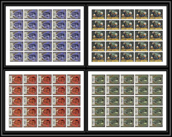 753 Ras Al Khaima MNH ** N° 529/532 A Soyuz 11 Soviet Cosmonauts Killed Espace Space Feuilles Sheets Non Dentelé Imperf - Asie