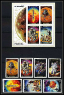 732d Fujeira MNH ** Mi N° 449 / 455 B + Bloc 23 B Non Dentelé (Imperf) Apollo 12 Titan Espace (space) - Asia