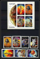 732d Fujeira MNH ** Mi N° 449 / 455 B + Bloc 23 B Non Dentelé (Imperf) Apollo 12 Titan Espace (space) - Fujeira