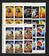 732c Fujeira MNH ** Mi N° 449 / 455 B Apollo 12 Gemini Titan Espace (space) Non Dentelé (Imperf) Bloc 4 - Azië