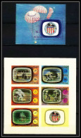 726b Fujeira MNH ** Mi N° 890 / 894 B + Bloc 96 B Apollo 16 Espace (space) Non Dentelé (Imperf) - Fudschaira