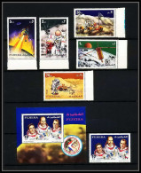 718d Fujeira MNH ** Mi N° 833 / 837 A + Bloc 89 A Espace (space) Apollo 15 Irwin Worden Scott  - Fujeira
