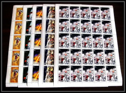 718 Fujeira MNH ** Mi N° 833 / 837 A Espace (space) Apollo 15 Feuilles (sheets) - Asien