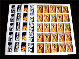 720 Fujeira MNH ** Mi N° 833 / 837 B Espace (space) Apollo 15 Non Dentelé (Imperf) Feuilles (sheets) - Asien