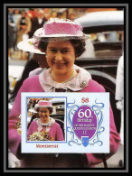 921 Montserrat Scott MNH ** N°# 604 1986 115x85mm (petit Format) Queen Mother Elizabeth Non Dentelé (Imperf) - Familles Royales