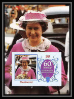 921 Montserrat Scott MNH ** N°# 604 1986 115x85mm (petit Format) Queen Mother Elizabeth Non Dentelé (Imperf) - Montserrat