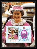 920 Montserrat Bloc Scott MNH ** N° 604 1986 145x116 Mm (grand Format) Queen Mother Elizabeth Non Dentelé (Imperf) - Royalties, Royals