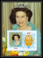 919 Nevis Scott MNH ** N°# 476 Bloc 145x116 Mm (grand Format) 1986 Queen Mother Elizabeth Non Dentelé (Imperf) - St.Kitts-et-Nevis ( 1983-...)