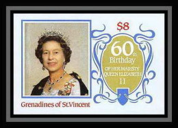 918 Grenadines Of St Vincent Scott MNH ** N°# 518 1986 Queen Mother Elizabeth Non Dentelé (Imperf) - Koniklijke Families