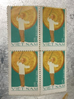 VIET NAM Stamps PRINT ERROR-1978-(10xu-no335 Tem In Lõi Prin Trun Of Te)4-STAMPS-vyre Rare - Viêt-Nam