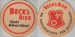 5005172 Bierdeckel Rund - Becks - Sous-bocks