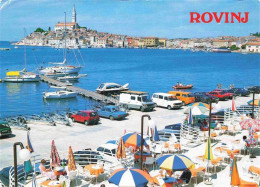 73980515 Rovinj_Rovigno_Istrien_Croatia Panorama Restaurant Terrasse Bootsanlege - Croazia