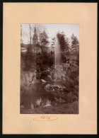 Fotografie Brück & Sohn Meissen, Ansicht Freiberg I. Sa., Wasserfontäne An Der Königsallee / Bastei  - Places