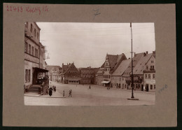 Fotografie Brück & Sohn Meissen, Ansicht Colditz I. Sa., Markt Am Ratskeller, Conditorei R. Kratzsch, Bäcker A. Bör  - Places