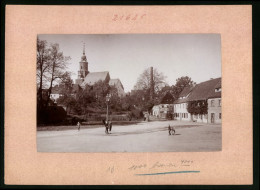 Fotografie Brück & Sohn Meissen, Ansicht Oederan I. Sa., Unterstadt Mit Blick Auf Die Kirche  - Lieux