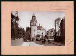 Fotografie Brück & Sohn Meissen, Ansicht Oederan I. Sa., Bahnhofstrasse Mit Dem Postamt  - Places