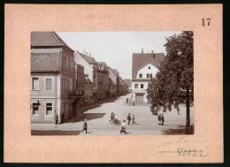 Fotografie Brück & Sohn Meissen, Ansicht Borna, Blick In Die Pegauer Strasse, Parfümerie E. Günther  - Places