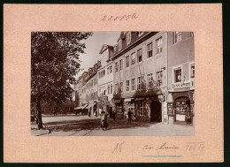 Fotografie Brück & Sohn Meissen, Ansicht Naumburg A. Saale, Markt Mit Uhrmacher Otto Hardt, Schirmfabrik   - Lieux