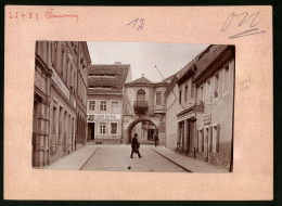 Fotografie Brück & Sohn Meissen, Ansicht Kamenz I. Sa., Klostertor An Der Klosterstrasse, Kaffeeschank Karl Krah  - Places