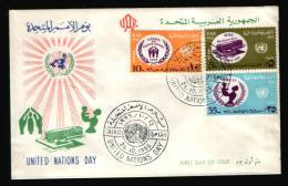 EGYPT / 1966 / UN / WHO / UNRWA / PALESTINIAN REFUGEES / UNICEF / FDC / VF . - Covers & Documents