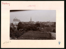 Fotografie Brück & Sohn Meissen, Ansicht Radeberg, Blick Auf Die Stadt Mit Firmenhaus C. A. Knobloch  - Places