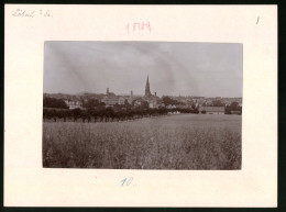 Fotografie Brück & Sohn Meissen, Ansicht Löbau I. Sa., Blick Auf Die Stadt Mit Der Bürgerschule Und Kirche  - Lieux