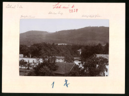 Fotografie Brück & Sohn Meissen, Ansicht Löbau, Löbauer Berg Mit Honigbrunnen, Friedrich-August-Turm  - Places