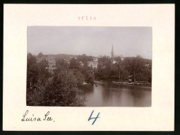 Fotografie Brück & Sohn Meissen, Ansicht Bad Elster, Blick über Den Louisasee Auf Die Stadt  - Places