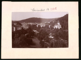 Fotografie Brück & Sohn Meissen, Ansicht Marienbad, Blick Auf Villa Lug Ins Land Und Die Stadt  - Lieux