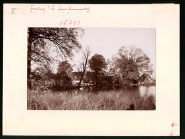 Fotografie Brück & Sohn Meissen, Ansicht Freiberg I. Sa., Partie Am Hammerteich  - Lieux