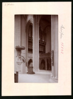 Fotografie Brück & Sohn Meissen, Ansicht Meissen I. Sa., Die Kanzel, Lettner Und Orgel Im Dom Zu Meissen  - Lieux