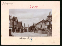 Fotografie Brück & Sohn Meissen, Ansicht Grossröhrsdorf, Adolfstrasse Mit Villen  - Lieux